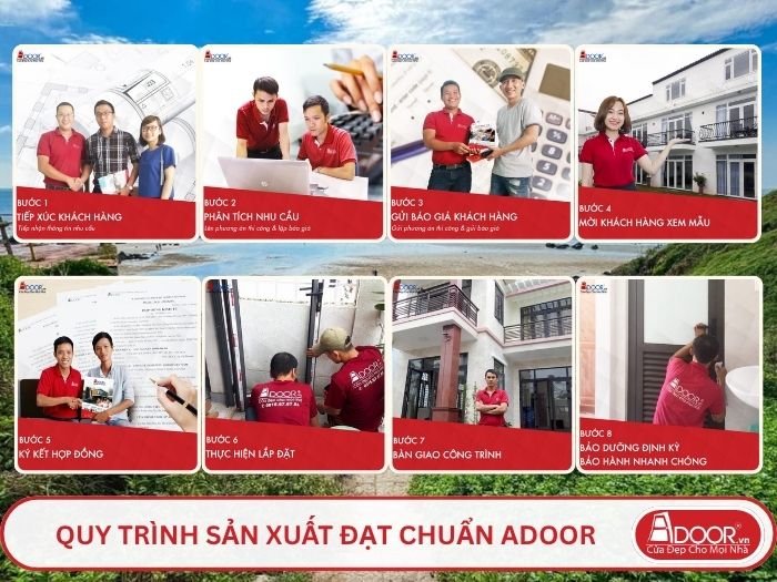 Quy trình phục vụ khách hàng lựa chọn cửa cổng tự động adoor tại Vũng Tàu