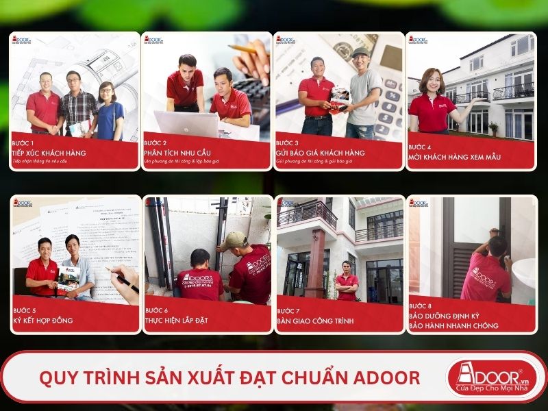 Quy trình phục vụ khách hàng lựa chọn cửa kính tự động adoor tại Hà Tiên