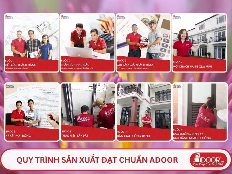 Quy trình phục vụ khách hàng lựa chọn cửa kính tự động adoor tại Thủ Dầu Một