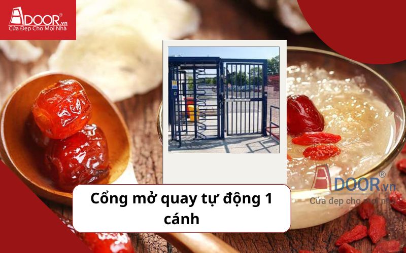 Cổng mở quay 1 cánh - Cửa cổng tự động Khánh Hòa