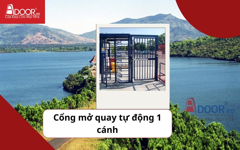 Cổng mở quay 1 cánh - Cửa cổng tự động Gia Lai