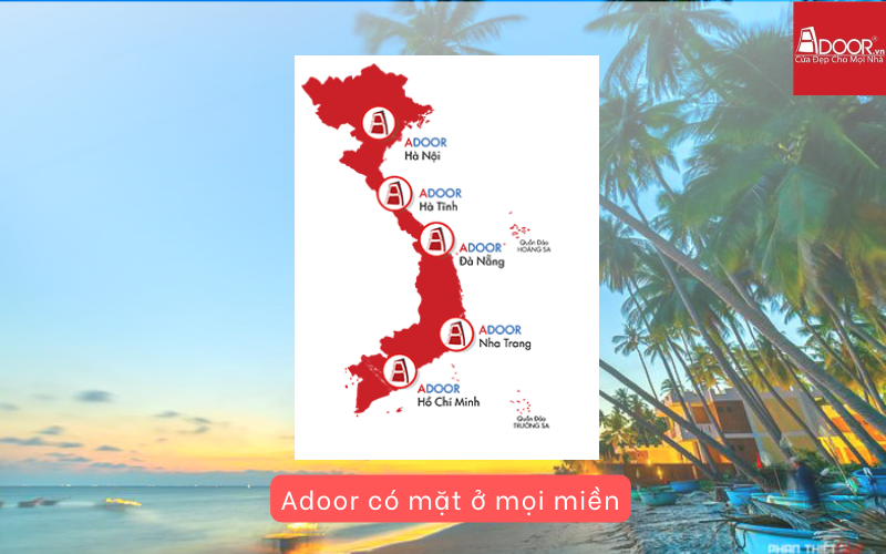 Adoor phân phối khắp toàn quốc 