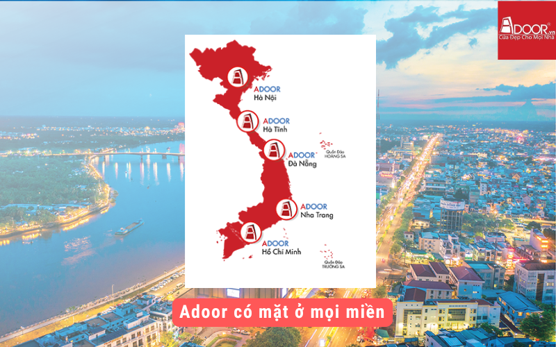 Adoor phân phối khắp nơi toàn quốc