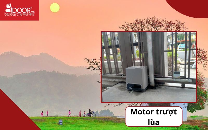 Motor trượt lùa - Cửa cổng tự động Bắc Giang 