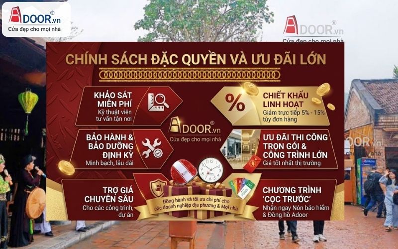 Chiết khấu giảm sâu từ Adoor