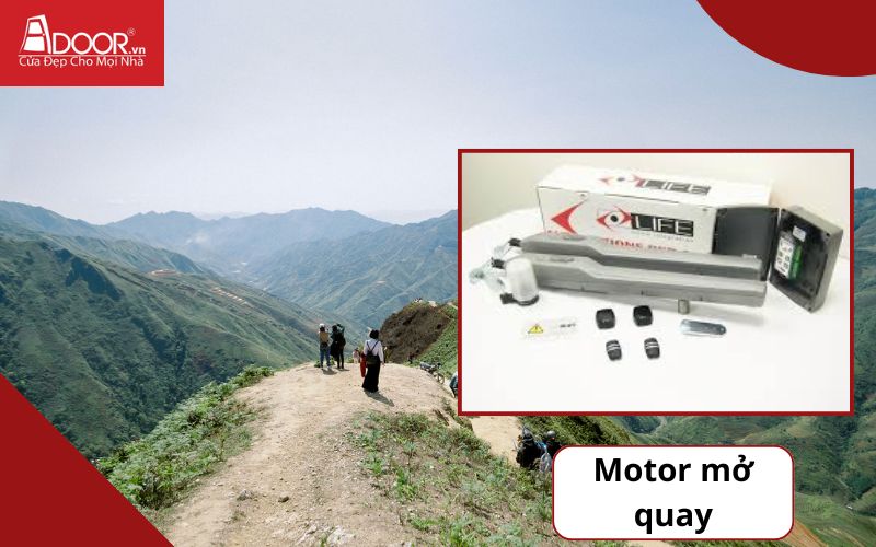 Motor mở quay - Cửa cổng tự động Sợn La