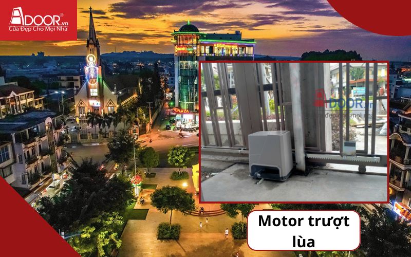Motor trượt lùa - Cửa cổng tự động Long Khánh