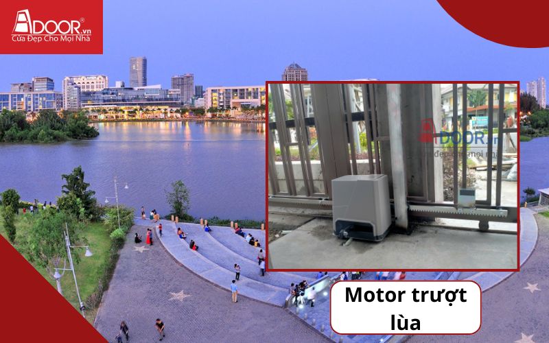 Motor trượt - Cửa cổng tự động Phú Mỹ Hưng