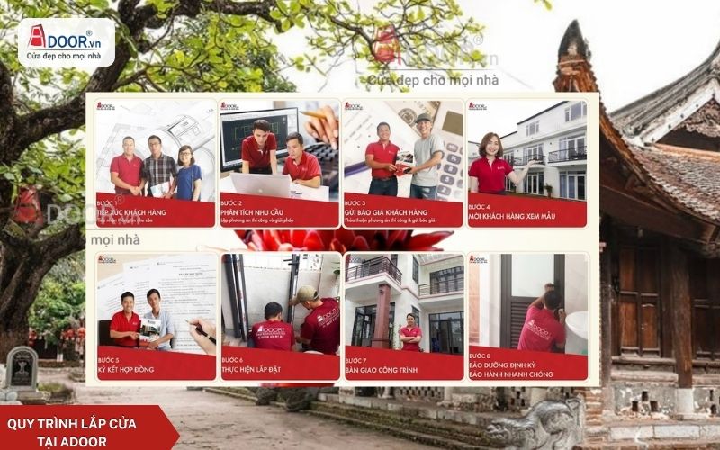 8 Bước Thi Công Adoor 8 Bước Thi Công Adoor