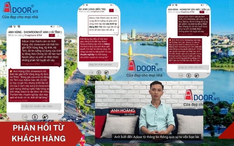 Đánh giá của khách hàng ở các tỉnh