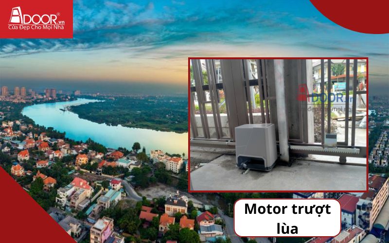 Motor trượt lùa - Cửa cổng tự động Thảo Điền