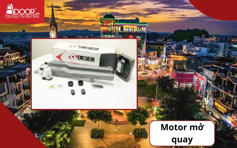 Motor mở quay - Cửa cổng tự động Long Khánh