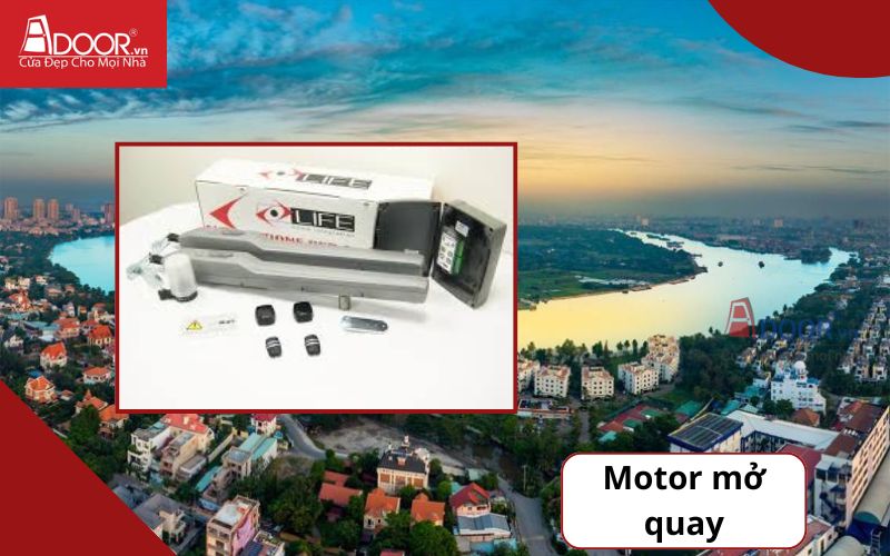 Motor mở quay - Cửa cổng tự động Thảo Điền