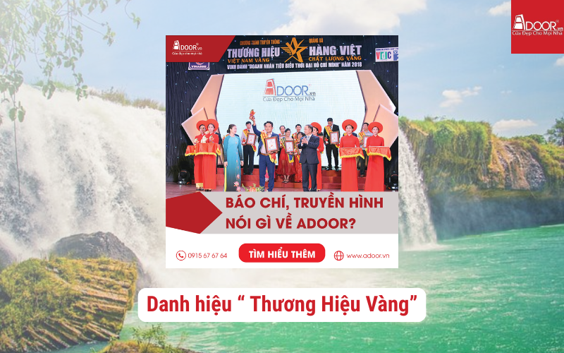 Adoor đạt danh hiệu" Thương hiệu Vàng"