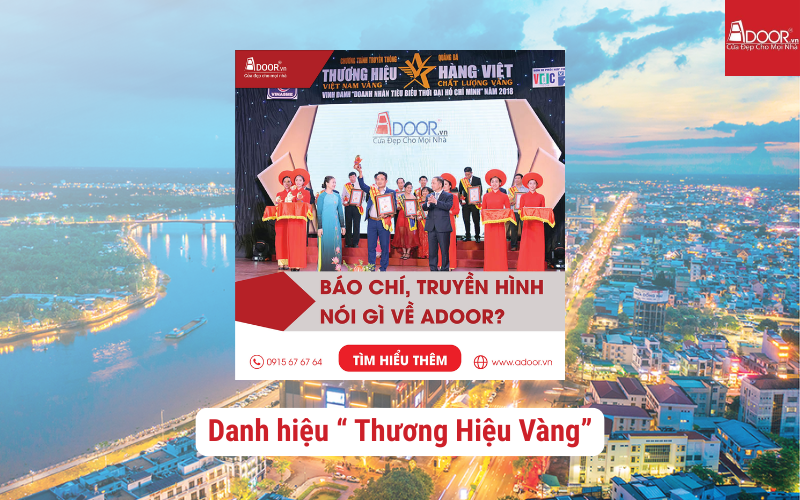Adoor đạt danh hiệu " Thương Hiệu Vàng"