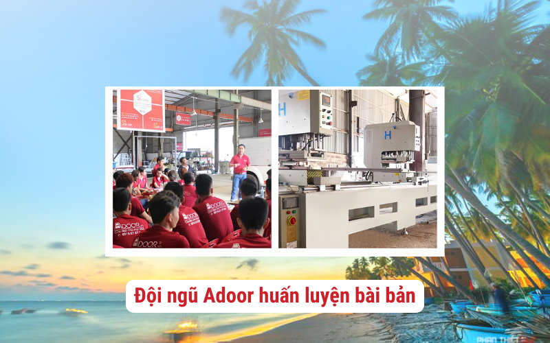 Đội ngũ thi công chuyên nghiệp nhà Adoor