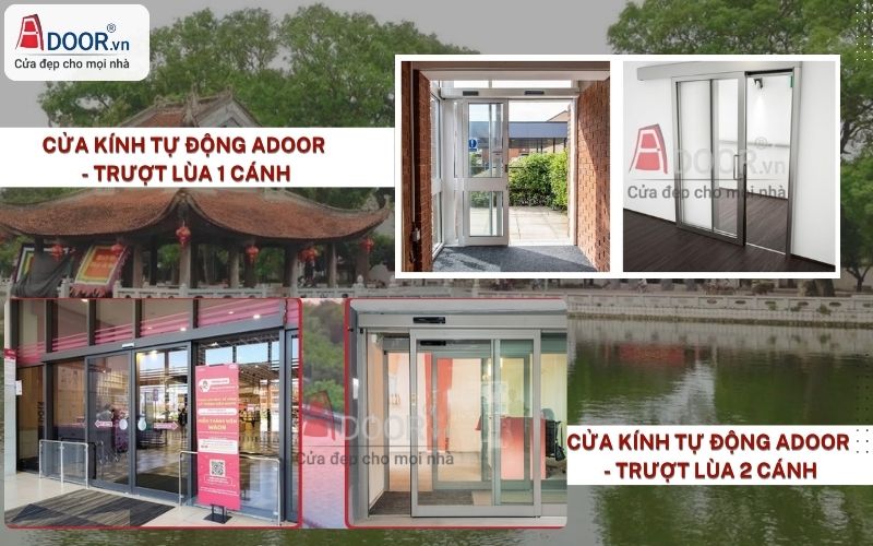 Cửa kính tự động Từ Sơn trượt lùa 1 – 2 cánh Cửa kính tự động Từ Sơn trượt lùa 1 – 2 cánh