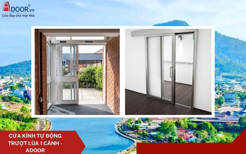 Cửa kính tự động Bình Phước - cửa trượt lùa tự động 1 cánh