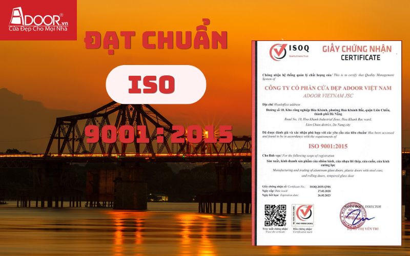 Chứng nhận ISO - Cửa cổng tự động Long Biên