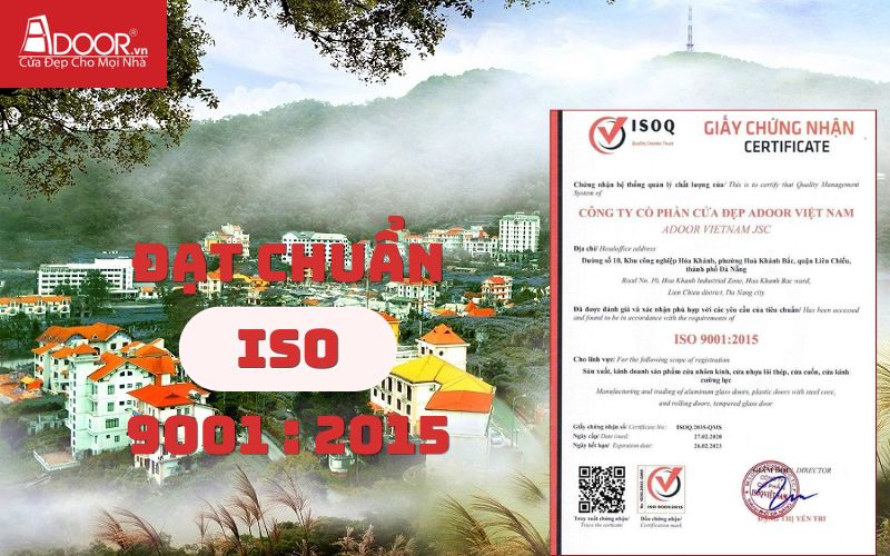 Giấy chứng nhận ISO - cửa cổng tự động Vĩnh Phúc