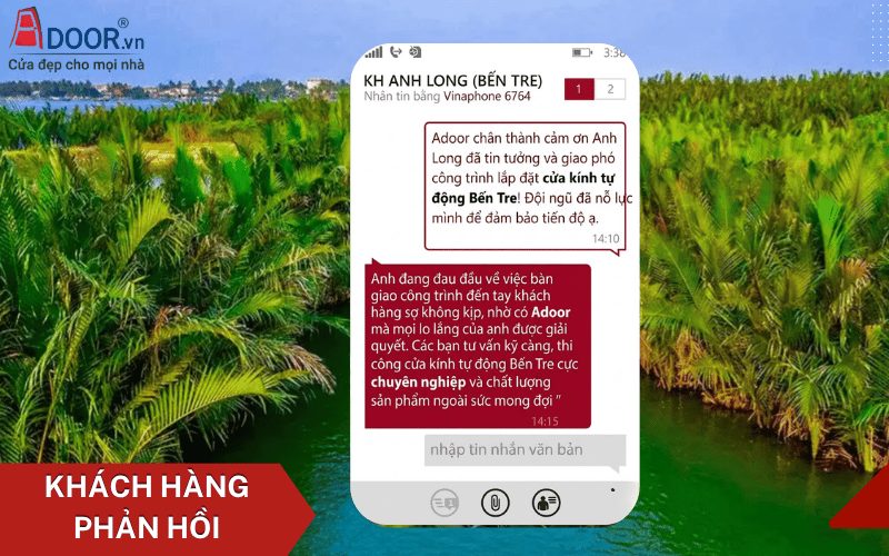 Phản hồi của khách hàng về sản phẩm Adoor Phản hồi của khách hàng về sản phẩm Adoor