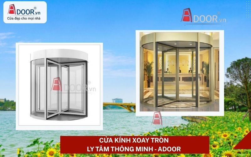 Cửa kính tự động Việt Trì buồng xoay tròn