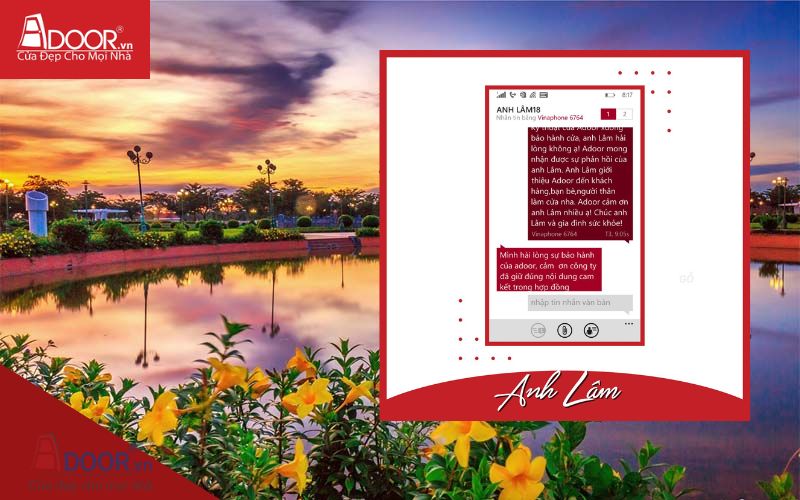 Phản hồi từ anh Lâm - Cửa cổng tự động Hậu Giang Phản hồi từ anh Lâm - Cửa cổng tự động Hậu Giang