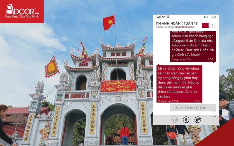 Phản hồi từ anh Hoàn - Cửa cổng tự động Bắc Ninh
