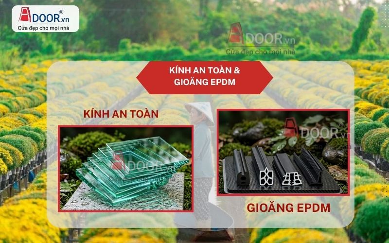 Kính Cường Lực Chịu Lực Cao và Gioăng Cao Su Kính Cường Lực Chịu Lực Cao và Gioăng Cao Su