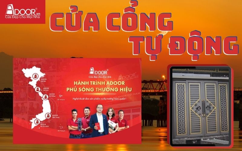 Cửa cổng tự động Long Biên