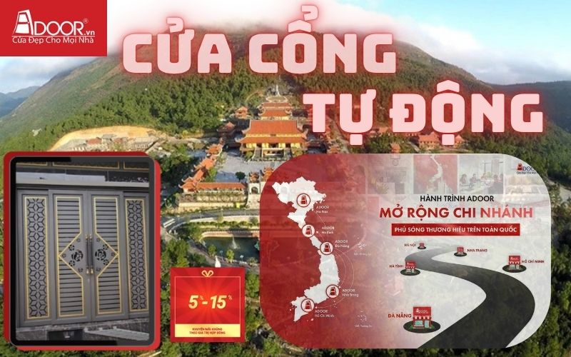 Cửa cổng tự động Chí Linh