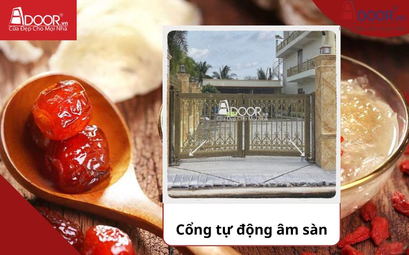 Cổng âm sàn - Cửa cổng tự động Khánh Hòa