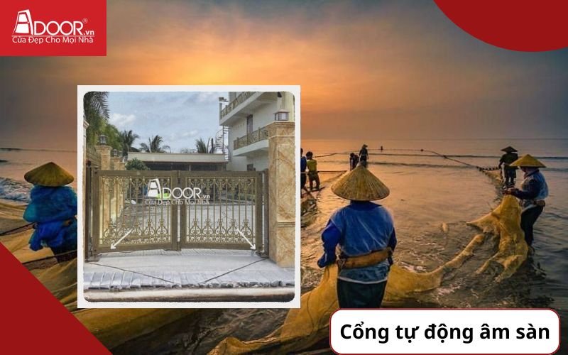 Cổng âm sàn - Cửa cổng tự động Thanh Hóa