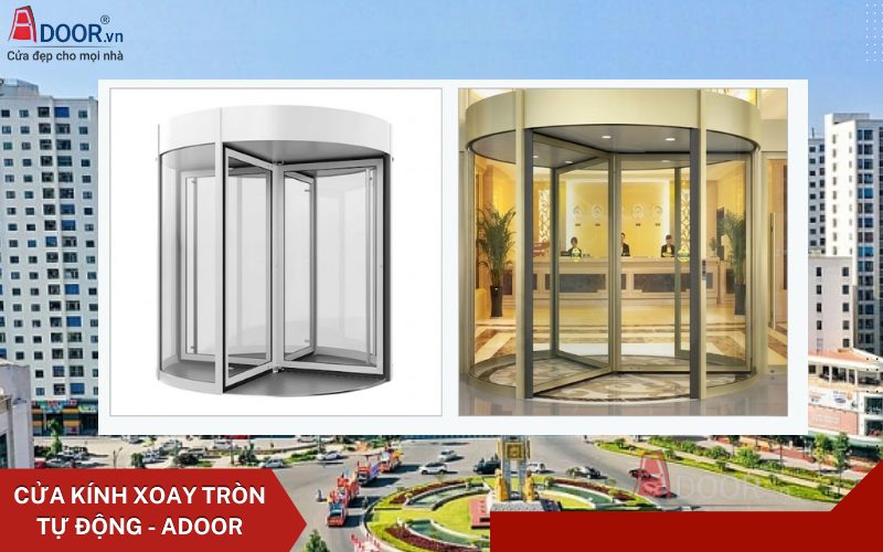 Cửa kính tự động Bắc Ninh - cửa kính xoay tròn tự động Cửa kính tự động Bắc Ninh - cửa kính xoay tròn tự động