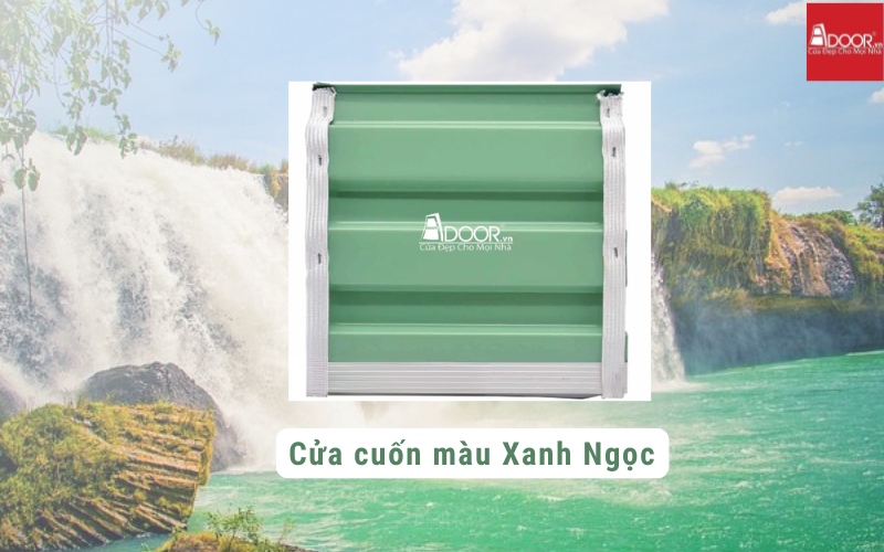 Cửa cuốn Úc Đắk Lắk màu xanh ngọc