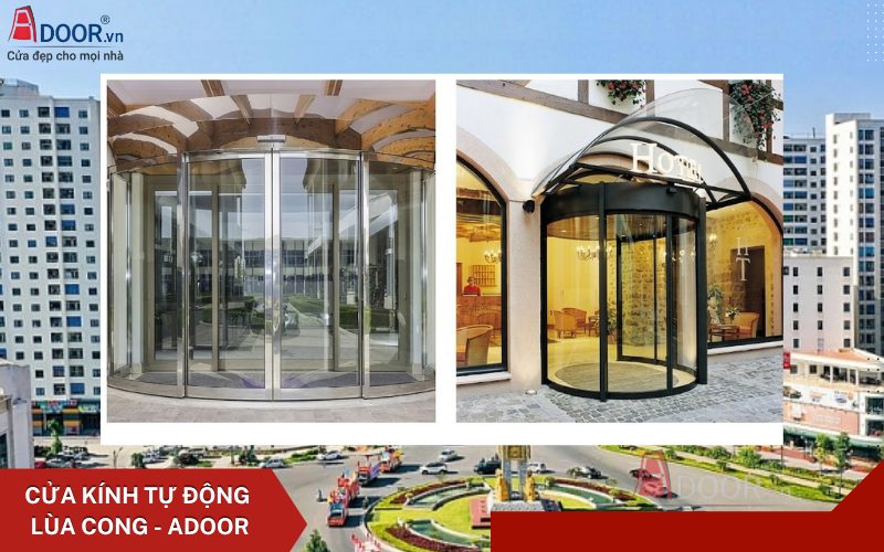Cửa kính tự động Bắc Ninh - cửa kính tự động lùa cong Cửa kính tự động Bắc Ninh - cửa kính tự động lùa cong