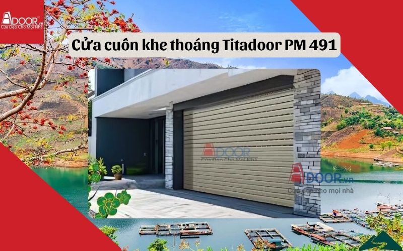 cửa cuốn khe thoáng Sơn La Titadoor PM 491