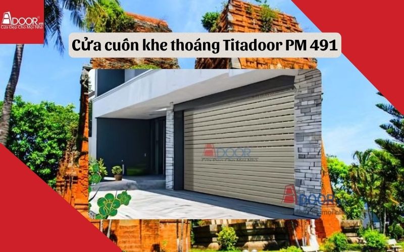 cửa cuốn khe thoáng Bình Định Titadoor PM 491