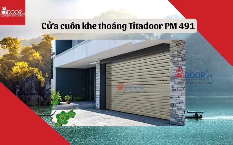 cửa cuốn khe thoáng Tuyên Quang Titadoor PM 491