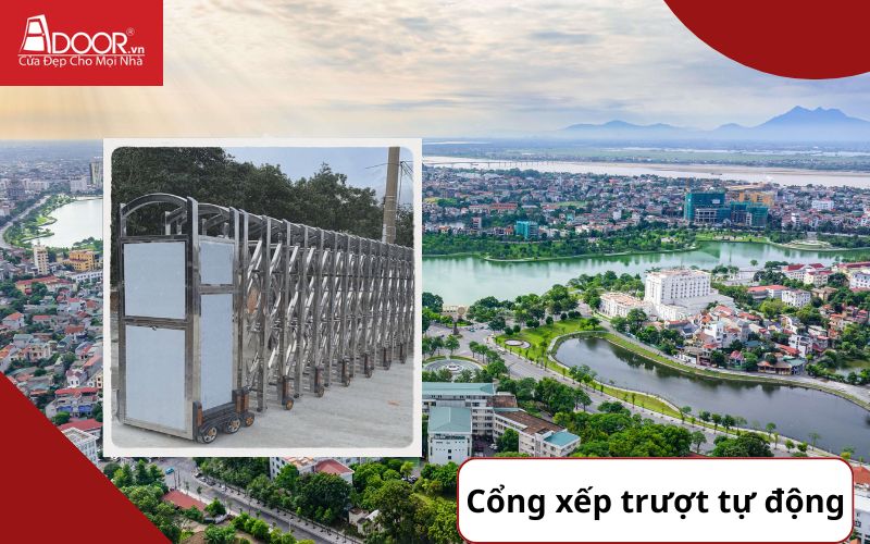Cổng xếp tự động - Cửa cổng tự động Việt Trì Cổng xếp tự động - Cửa cổng tự động Việt Trì