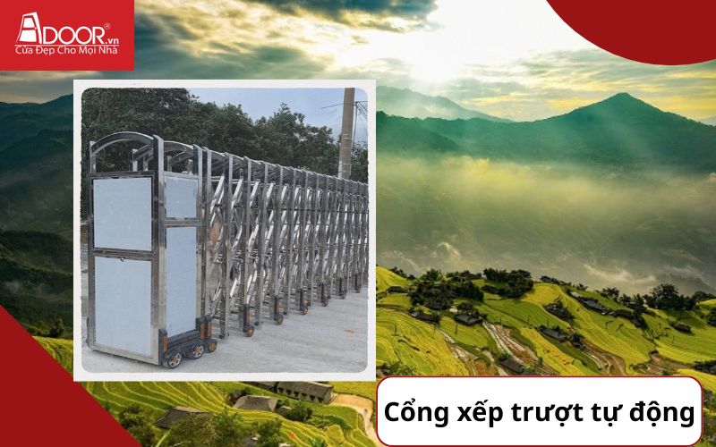 Cổng xếp - Cửa cổng tự động Hà Giang