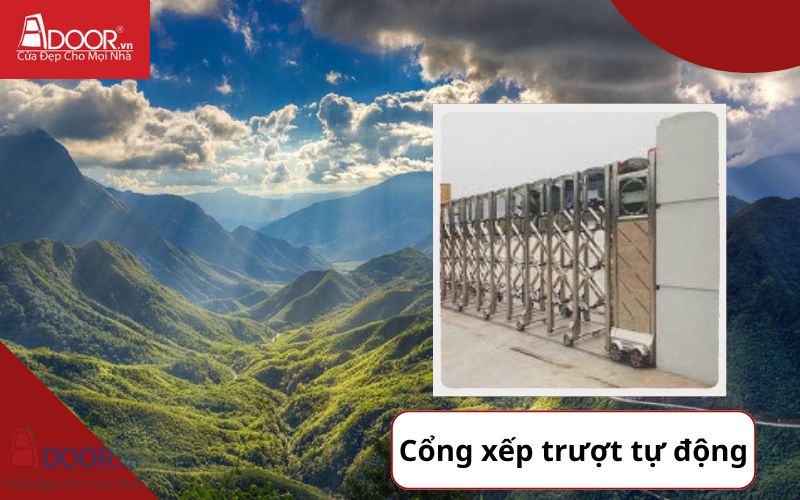 Cổng xếp - Cửa cổng tự động Lai Châu
