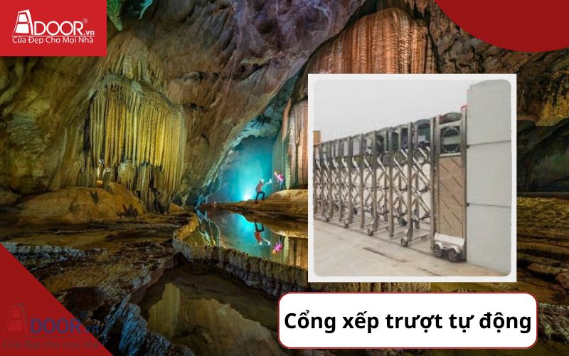 Cổng xếp - Cửa cổng tự động Quảng Bình 