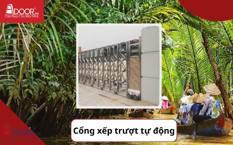 Cổng xếp - Cửa cổng tự động Bến Tre