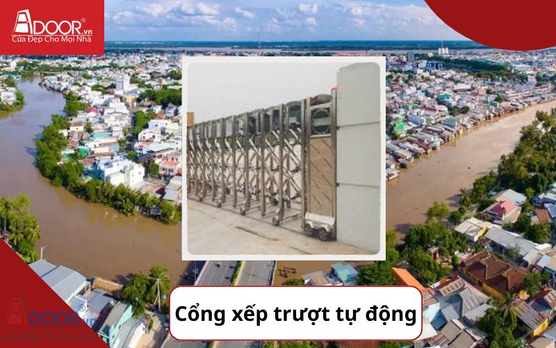 Cổng xếp - Cửa cổng tự động Tiền Giang