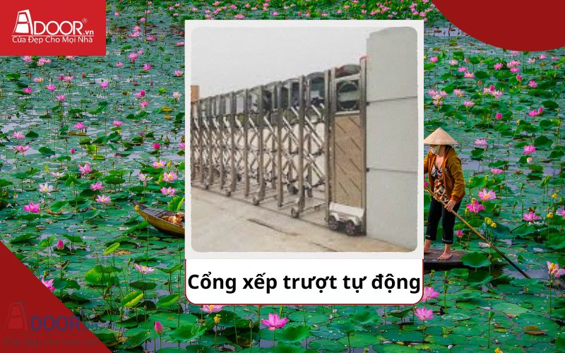Cổng xếp - Cửa cổng tự động Đồng Tháp