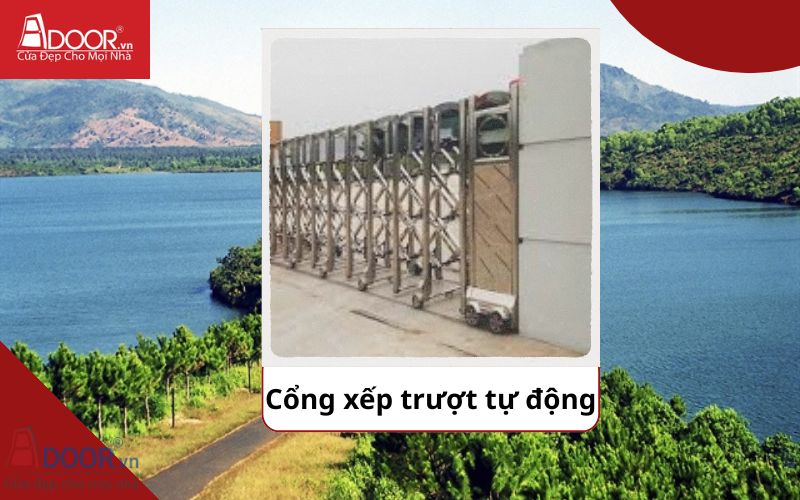 Cổng xếp - Cửa cổng tự động Gia Lai