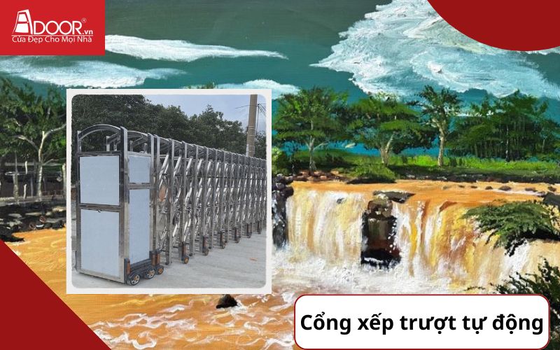 Cổng xếp - Cửa cổng tự động Đồng Nai Cổng xếp - Cửa cổng tự động Đồng Nai