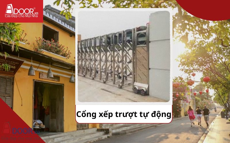 Cổng xếp - Cửa cổng tự động Hội An Cổng xếp - Cửa cổng tự động Hội An