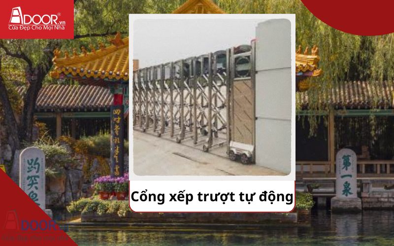 Cổng xếp - Cửa cổng tự động Hố Nai 